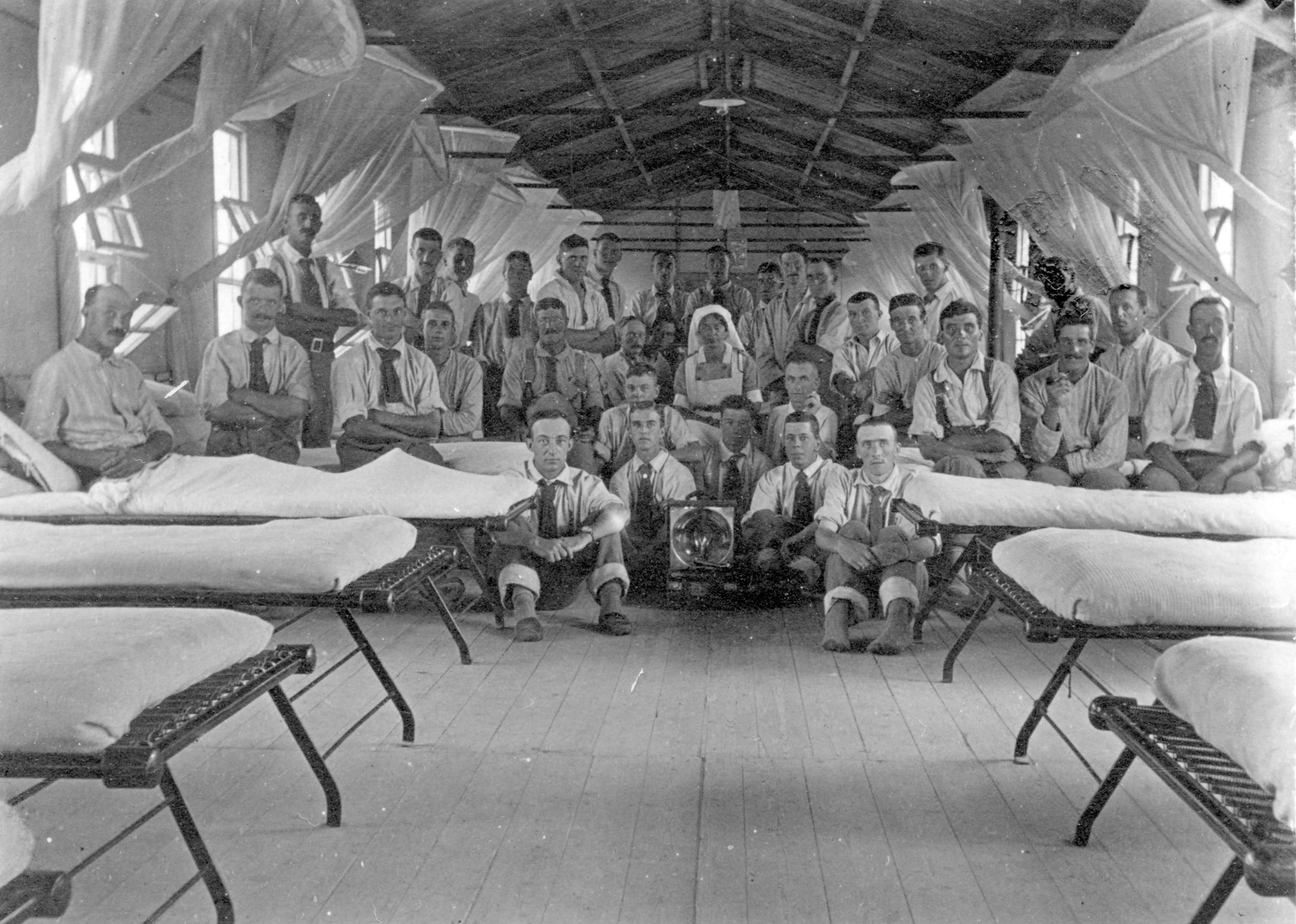 Patients in a ward at No. 5 Canadian General Hospital.jpg