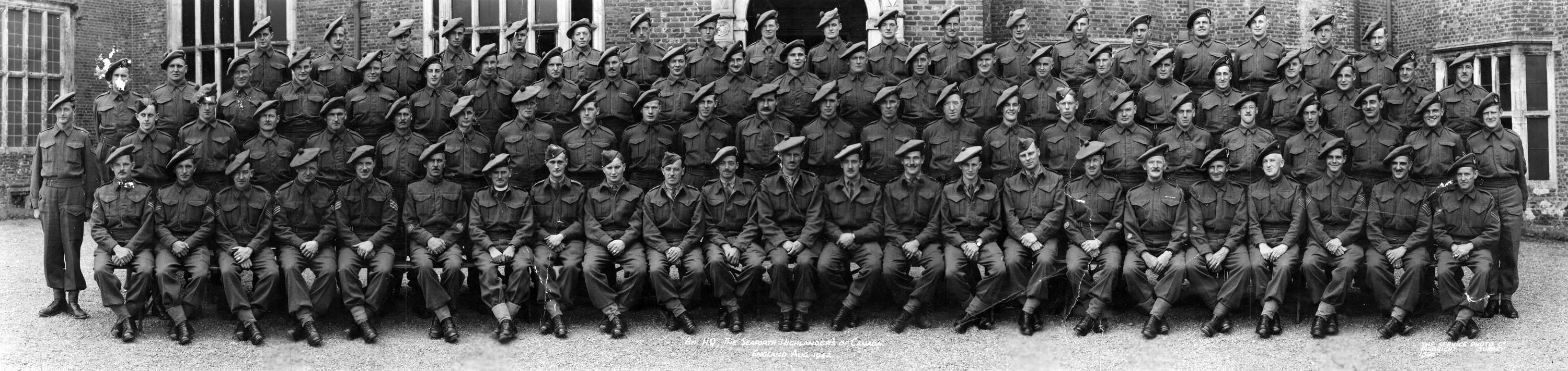Battalion H.Q., The Seaforth Highlanders of Canada, England Aug. 1942.jpg