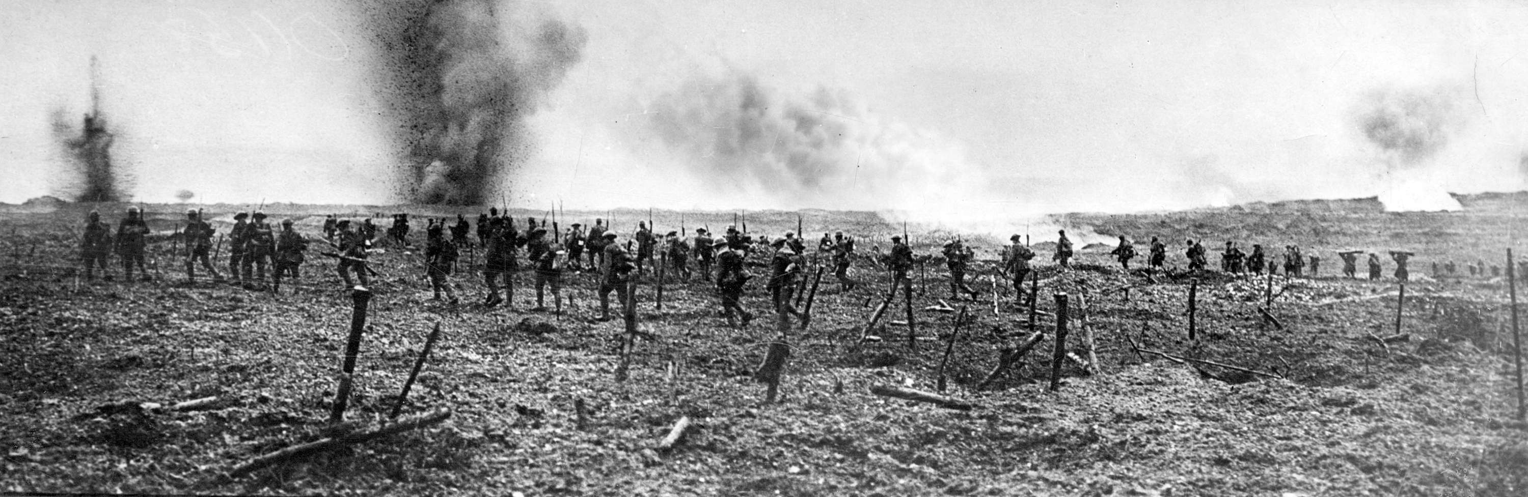 The taking of Vimy in the wake of the attacking troops.jpg
