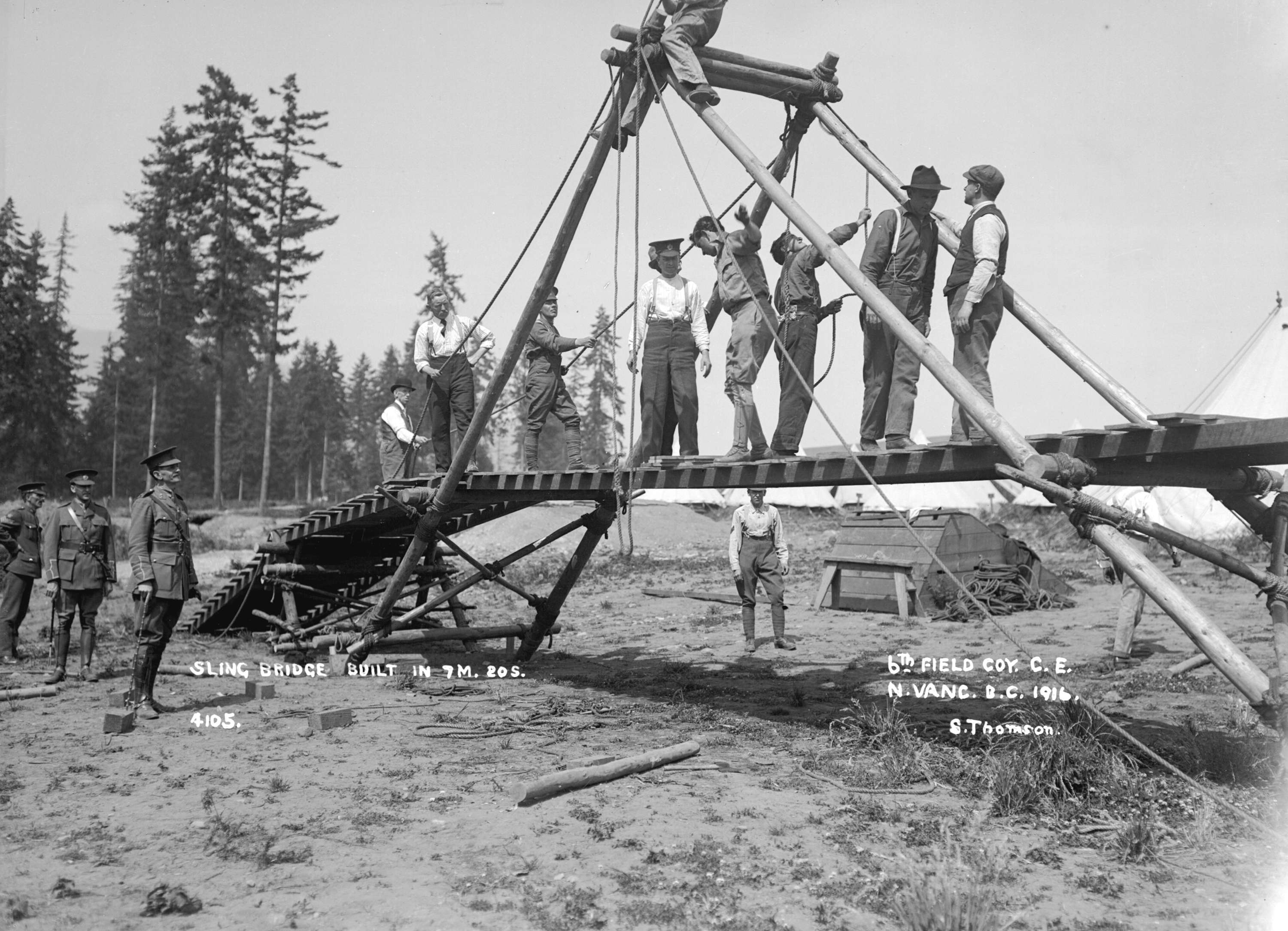 Sling bridge built in 7 min. 20 sec. - 6th Field Coy. C.E..jpg