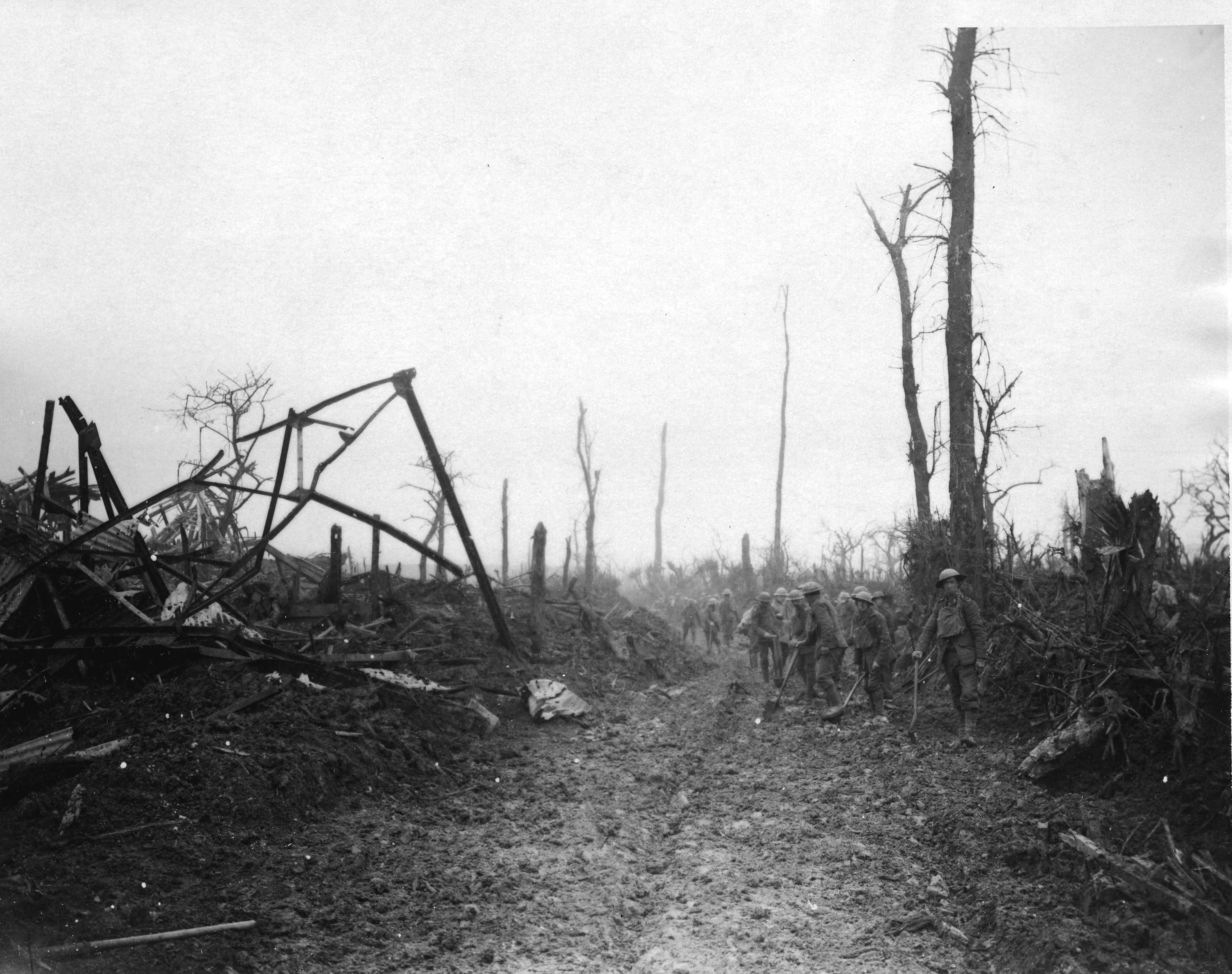 Soldiers build a road on the Western Front.jpg