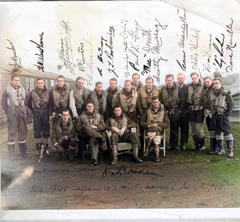 401 Squadron, RCAF, Kenley Airfield-Colorized.jpg