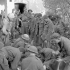 Infantrymen of The Seaforth Highlanders of Canada searching German prisoners on the Moro River front, Italy, 9 December 1943.