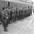 Personnel of Headquarters Company, No.2 Canadian Base Reinforcement Depot (Canadian Army Miscellaneous Units), who survived the sinking of S.S. SANTA ELENA landing at Naples, Italy, 8 November 1943.
