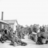 Paratroopers of the 1st Canadian Parachute Battalion in a transit camp staging area prior to D-Day, England, ca. 1-5 June 1944.