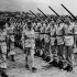 His Majesty King George VI inspecting the 2nd Medium Regiment, Royal Canadian Artillery (R.C.A.), Italy, July 1944.