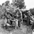 Members of the First Special Service Force preparing a meal, Anzio beach-head, Italy, late April, 1944.