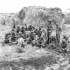 Personnel of the First Special Service Force being briefed before setting out on a patrol, Anzio beach-head, Italy, 20 April 1944.