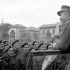 Major-General Chris Vokes, General Officer Commanding 1st Canadian Infantry Division, speaking to personnel of Princess Patricia's Canadian Light Infantry, Riccione, Italy, 13 November 1944.