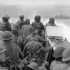Infantrymen in a Landing Craft Assault (LCA) going ashore from H.M.C.S. PRINCE HENRY off the Normandy beachhead, France, 6 June 1944.