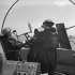 Able Seamen E. Westwood and W. McIver manning No.9 Oerlikon anti-aircraft gun aboard H.M.C.S. PRINCE HENRY off the Normandy beachhead, France, 6 June 1944.