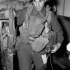 An unidentified infantryman of Le Régiment de la Chaudière preparing to disembark from H.M.C.S. PRINCE DAVID off the Normandy beachhead, France, 6 June 1944.