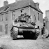 A Sherman tank of the Sherbrooke Fusiliers Regiment, Caen, France, 11 July 1944.