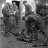 Infantrymen of The Seaforth Highlanders of Canada searching German prisoners near the Moro River, Italy, 8 December 1943.