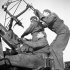 Gunners of the Royal Artillery (British Army) with a Bofors anti-aircraft gun mounted on a Canadian-made Ford chassis, Russi, Italy, 18 February 1945.