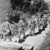 Infantrymen of the 48th Highlanders of Canada advancing on Point 146 during the advance on the Gothic Line near the River Foglia, Italy, ca. 28-29 August 1944.