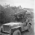 A jeep ambulance of the Royal Canadian Army Medical Corps (R.C.A.M.C.) bringing in two wounded Canadian soldiers on the Moro River front south of San Leonardo di Ortona, Italy, 10 December 1943.