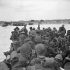 Personnel of Royal Canadian Navy Beach Commando "W" landing on Mike Beach, Juno sector of the Normandy beachhead, France, 8 July 1944.