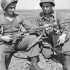 Forcemen of 5-2, First Special Service Force, with an M41 Johnson light machine gun, Anzio beachhead, Italy, ca. 20-27 April 1944.