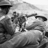 Unidentified personnel of the Saskatoon Light Infantry (M.G.) in a Universal Carrier equipped with a Vickers machine gun, Italy, 8 March 1944.