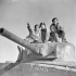 Crew of the Sherman tank "Corvette" of "C" Squadron, Three Rivers Regiment, near San Tommasso, Italy, 30 January 1944.