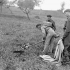 Personnel of the Royal Canadian Engineers (R.C.E.) clearing a minefield, Italy, 20 December 1943.