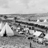 A Camp of Australian Light Horsemen amongst the sandhills, Belah. Photographer Captain James Francis "Frank" Hurley.